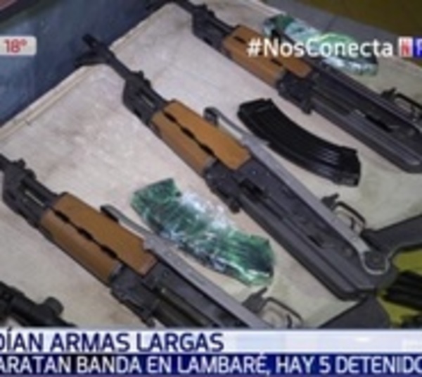 Desbaratan banda que vendía armas largas en Lambaré - Paraguay.com