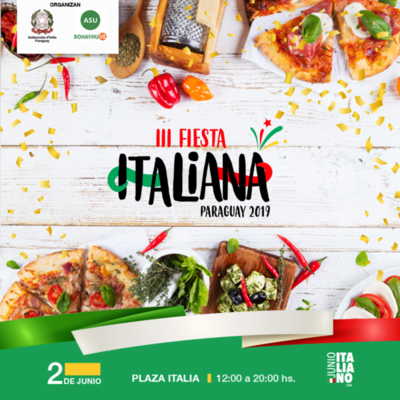 Celebrarán este domingo la Fiesta Italiana en Paraguay | .::Agencia IP::.