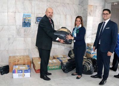 Automotores acercó donaciones para damnificados