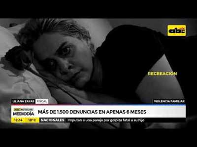 Violencia familiar: Más de 1.500 denuncias en apenas 6 meses - Tv - ABC Color