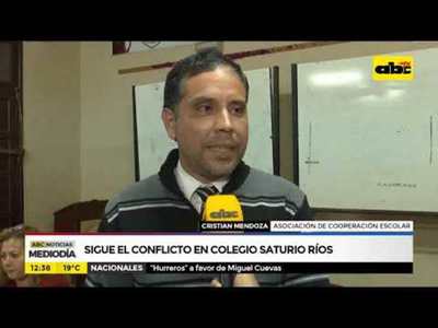 Sigue conflicto en el colegio Saturio Ríos - Tv - ABC Color