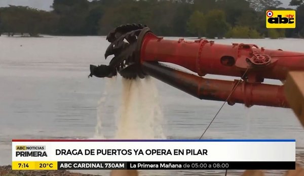 Inundación: dos dragas para reforzar muro en Pilar - 730am - ABC Color