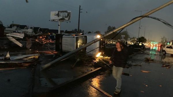 Inusual tornado causa estragos en el sur de Chile