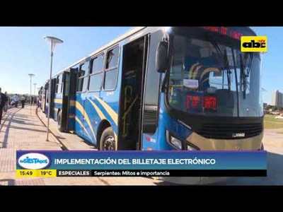 Cómo será el billetaje electrónico - Tv - ABC Color