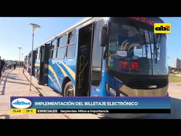Cómo será el billetaje electrónico - Tv - ABC Color