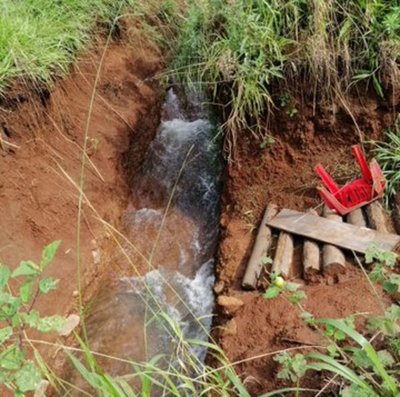 Constatan desvío de un cauce hídrico en una propiedad en Caazapá - ADN Paraguayo