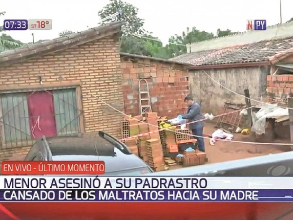 Menor mata a su padrastro por maltratar a su mamá