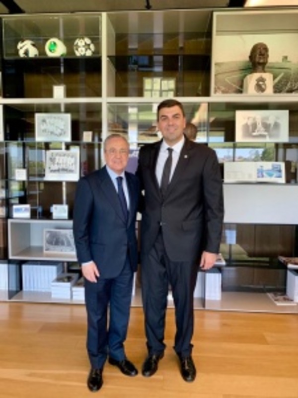 Marco Trovato se reunió con el presidente del Real Madrid - ADN Paraguayo
