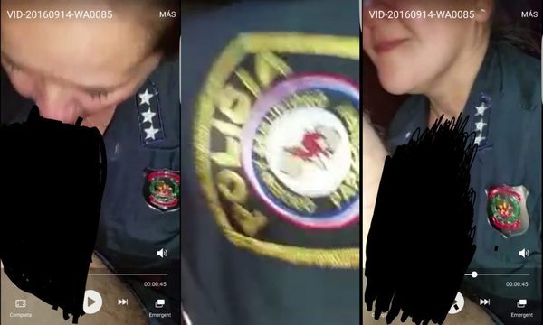 Identificada. La policía del sexo oral uniformada, se la chupó a su difunto marido. - Churero.com