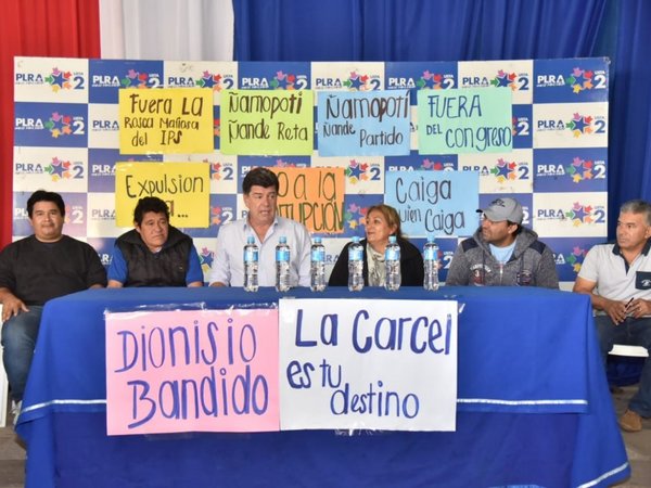 Dirigencia del PLRA pide destitución de Amarilla del Congreso