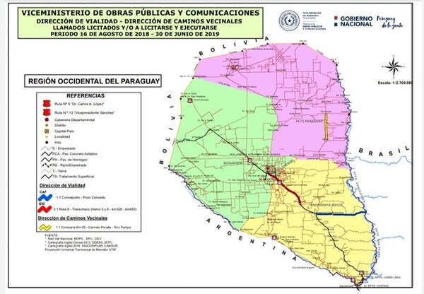 MOPC invertirá unos USD 280 millones en el Chaco - ADN Paraguayo