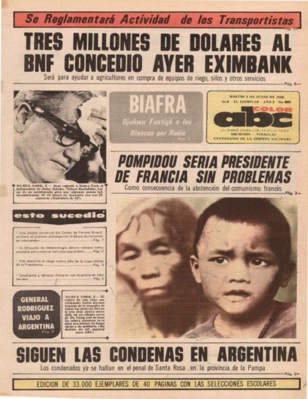 3 de junio de 1969 - Un Dia Como Hoy - ABC Color