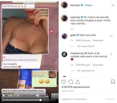 Neymar será investigado por difundir fotos íntimas de chat