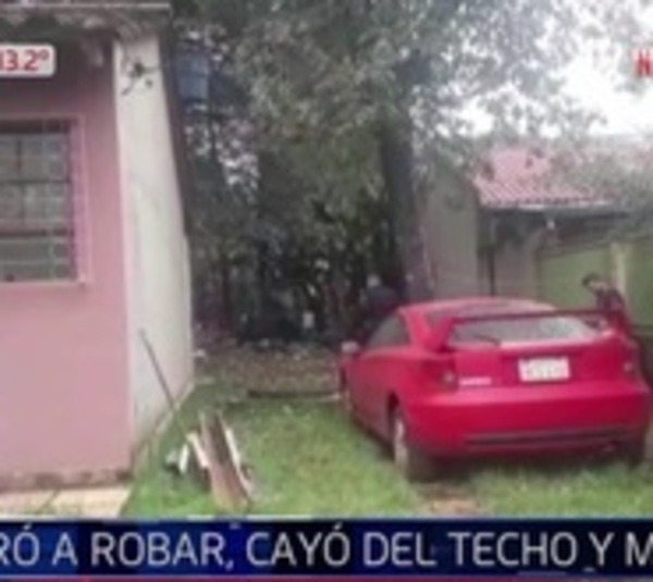 Quiso robar una casa, cayó del techo y murió - Paraguay.com