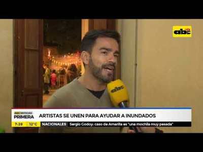 Artistas se unen para ayudar a inundados - Tv - ABC Color