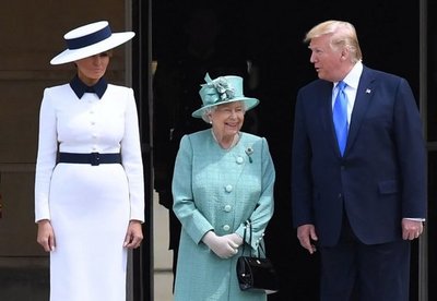 Isabel II recibe a Trump en el palacio de Buckingham - ADN Paraguayo