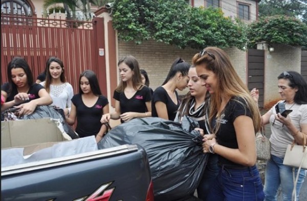 Candidatas a Miss Paraguay llevaron ayuda solidaria