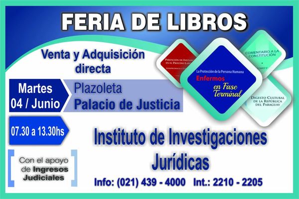 Mañana se realizará la Feria de libros en la sede de Asunción