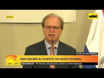 Abdo recibió al presidente del Banco Mundial - Tv - ABC Color