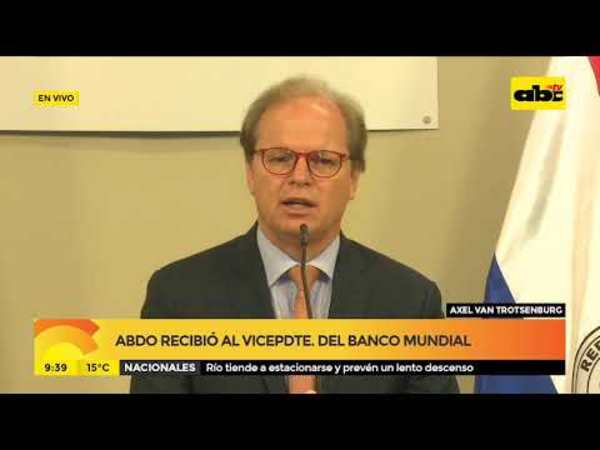 Abdo recibió al presidente del Banco Mundial - Tv - ABC Color