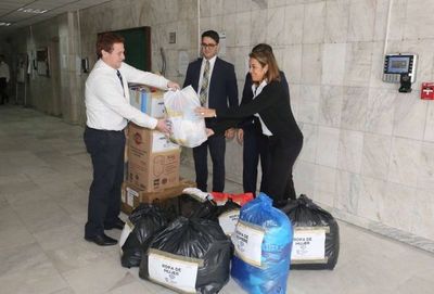 Llegaron donativos de oficinas judiciales para los damnificados
