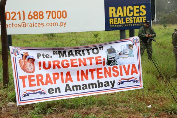 En Amambay se manifiestan y piden al presidente terapia intensiva