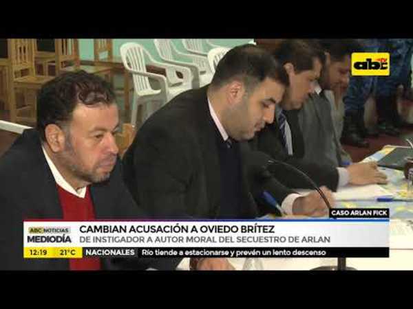 Cambian acusación a Oviedo Brítez - Tv - ABC Color