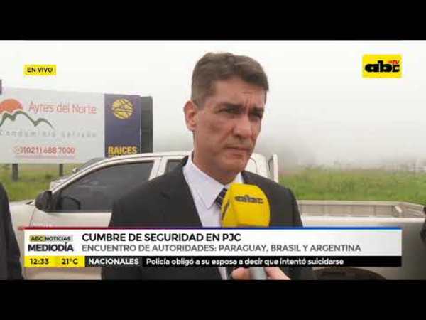 Cumbre de seguridad en PJC - Tv - ABC Color