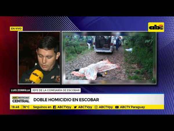 Doble homicidio en Escobar - Tv - ABC Color