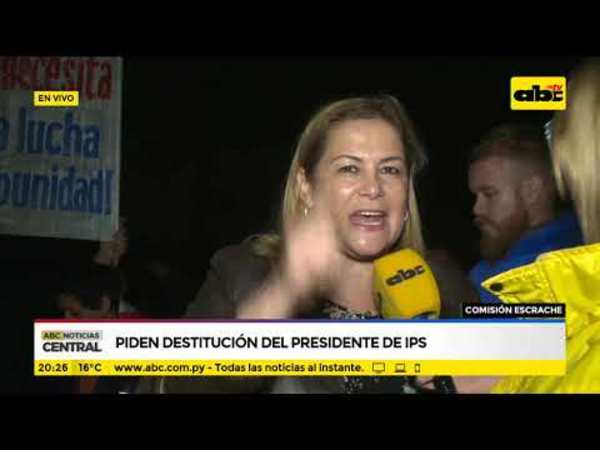 Piden destitución del presidente del IPS - Tv - ABC Color