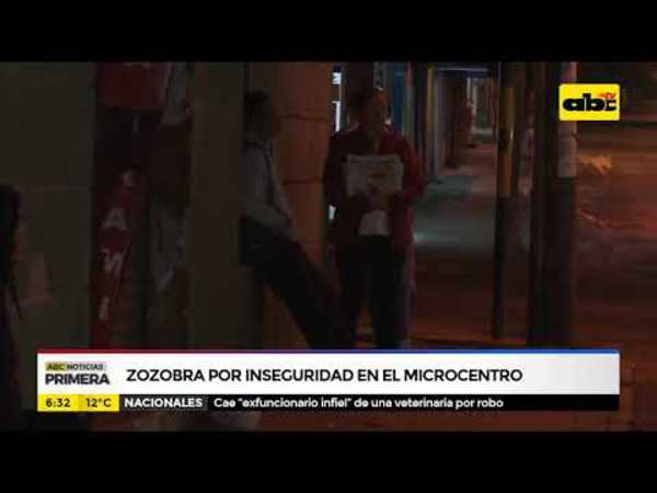 Zozobra por inseguridad en el microcentro - Tv - ABC Color