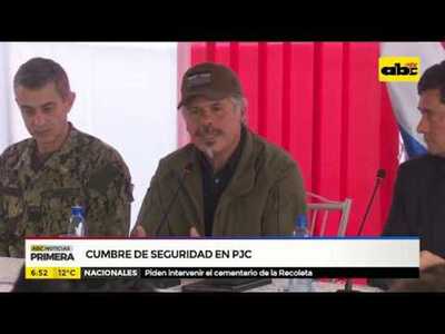 Cumbre de seguridad en PJC - Tv - ABC Color