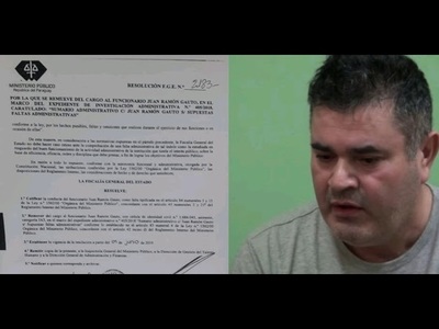 TRAS SUMARIO, REMUEVEN A JUAN RAMON GAUTO