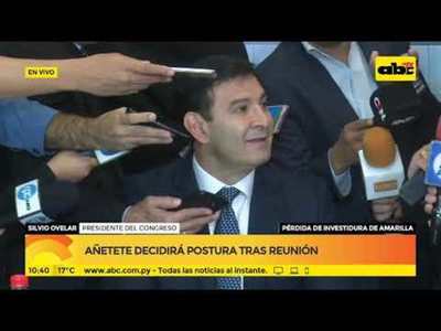 Añetete decidirá postura tras reunión - Tv - ABC Color