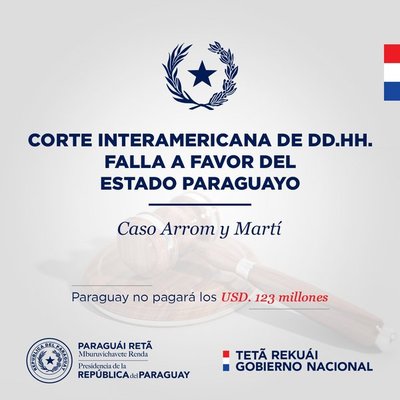 Caso Arrom Martí: Corte Interamericano DDHH falla a favor de Paraguay - .::RADIO NACIONAL::.