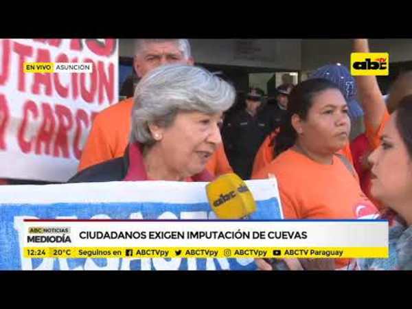 Ciudadanos exigen imputación de Cuevas - Tv - ABC Color