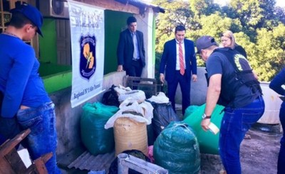 Más de 100 Kg de marihuana incautada en allanamiento