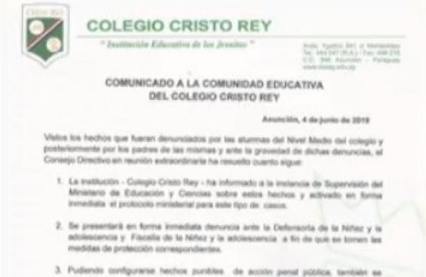 Tomaban fotos íntimas de alumnas del Colegio Cristo Rey - C9N