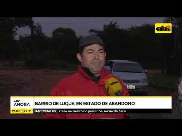 Barrio de Luque en estado de abandono - Tv - ABC Color