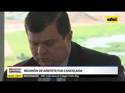Reunión de Añeteté fue cancelada - Tv - ABC Color