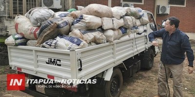 CARLOS A. LÓPEZ: COLECTAN UN CAMIÓN DE VÍVERES PARA DAMNIFICADOS DE PILAR
