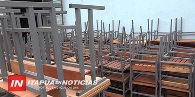 RECEPCIÓN DE MOBILIARIOS PARA INSTITUCIONES EDUCATIVAS DE FRAM.