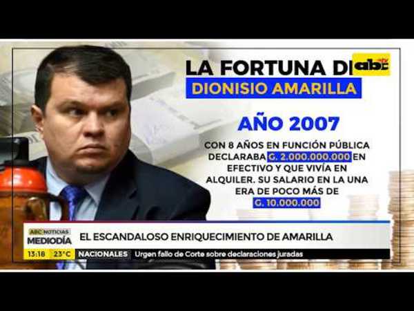 El escandaloso enriquecimiento de Dionisio Amarilla - Tv - ABC Color