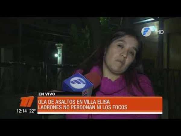 Ola de asaltos en Villa Elisa