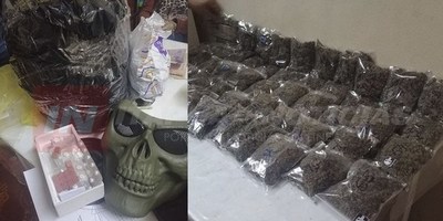 HASTA UNA TORTA CON MARIHUANA ENCONTRADAS EN ALLANAMIENTO DE LA SENAD.