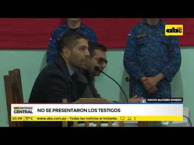 Juicio a Alcides Oviedo: No se presentaron los testigos - Tv - ABC Color