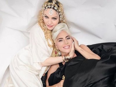 Madonna y Lady Gaga posan juntas