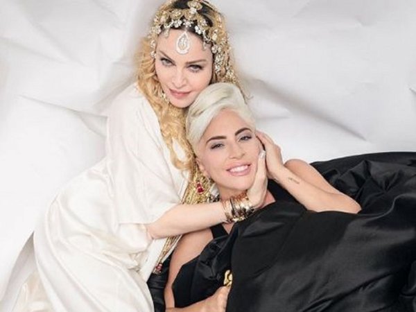Madonna y Lady Gaga posan juntas
