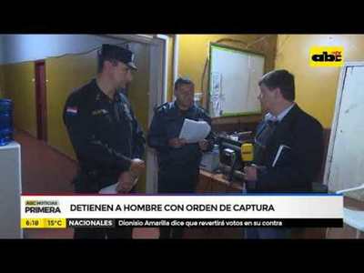 Detienen a hombre con orden de captura - Tv - ABC Color