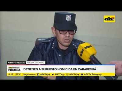 Detienen a supuesto homicida en Carapeguá - Tv - ABC Color